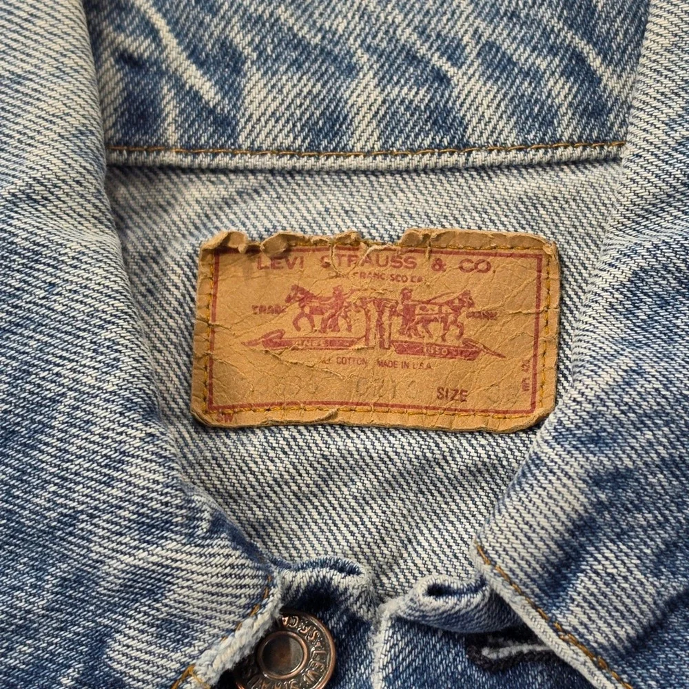 Levi's Denim Vest Women M Blue Good Every Time I Die Band Patch Vintage Custom